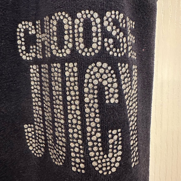 Juicy Couture Y2K Navy Blue VELOUR Leisure Pants. Size large - Picture 2 of 5